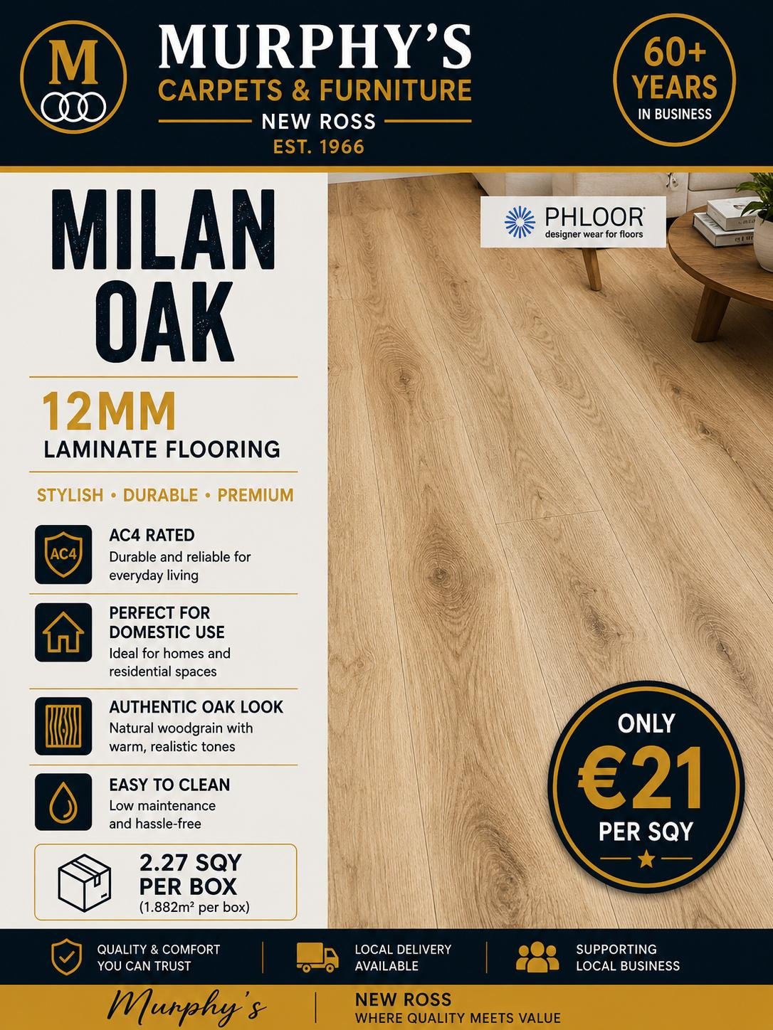 Milan Oak 12mm
