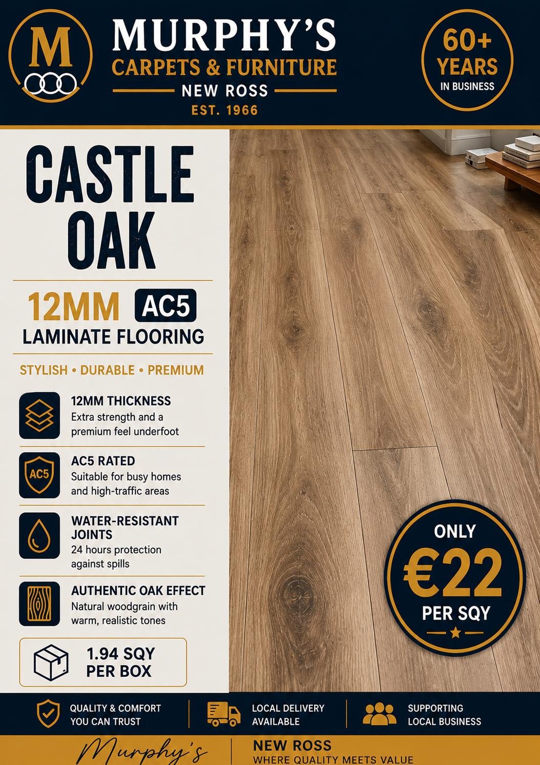 Castle Oak 12mm AC5