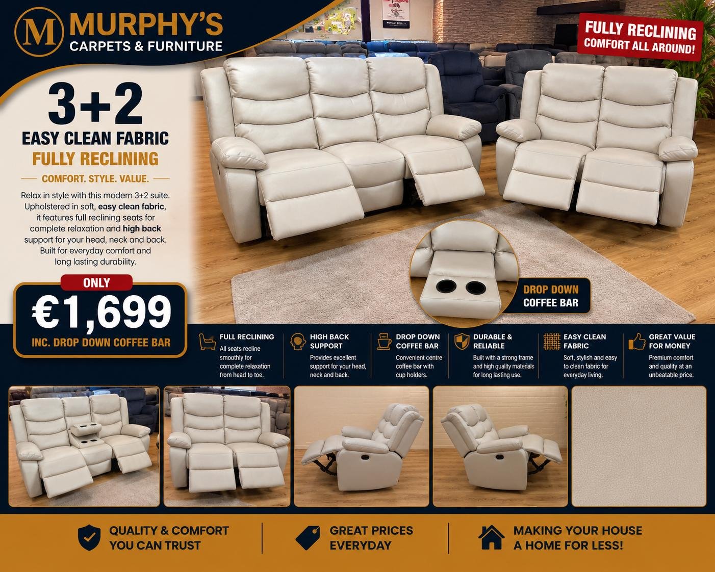 3+2 Reclining Suite